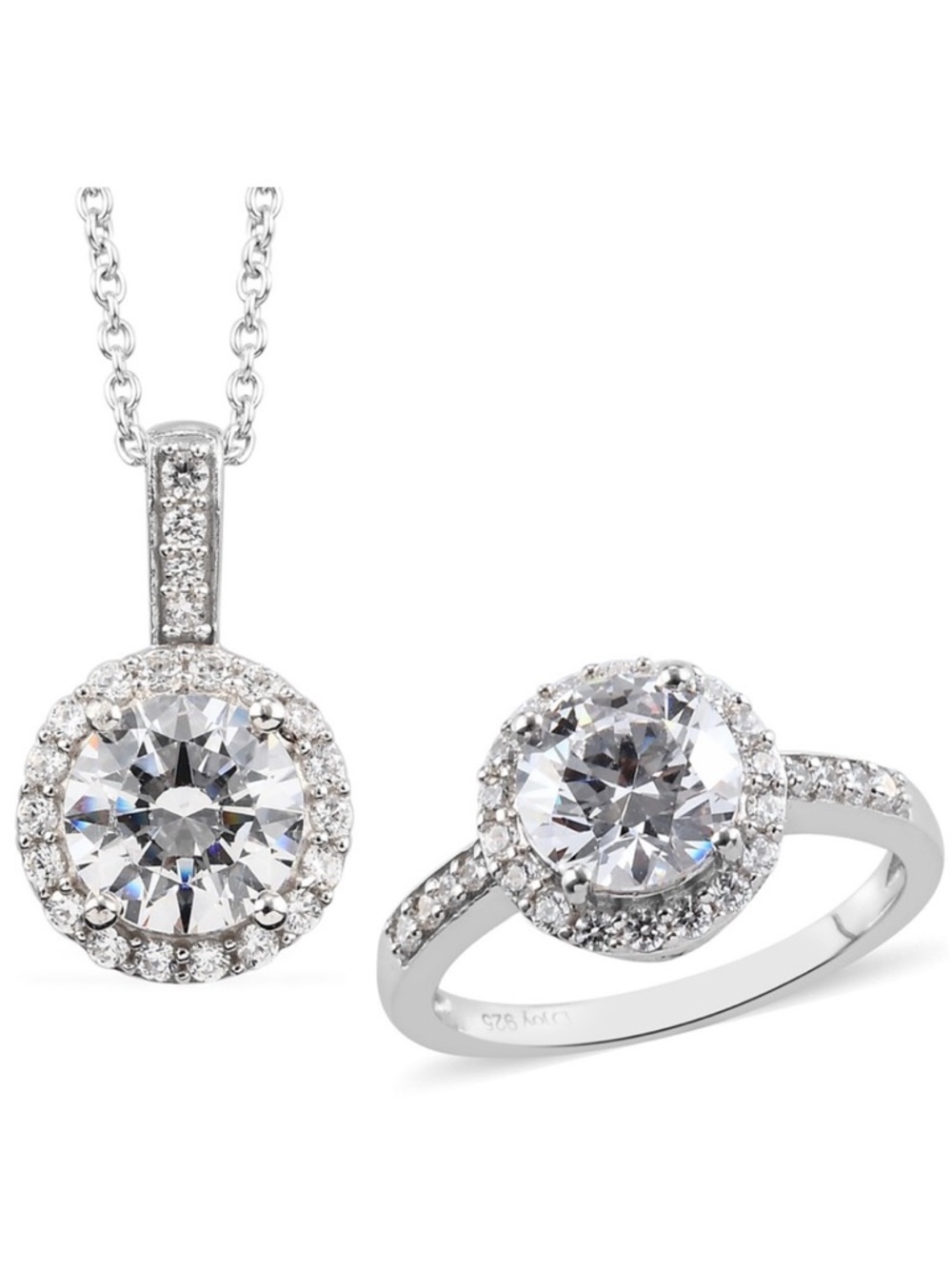SWAROVSKI Zirconia Ring and Pendant Set